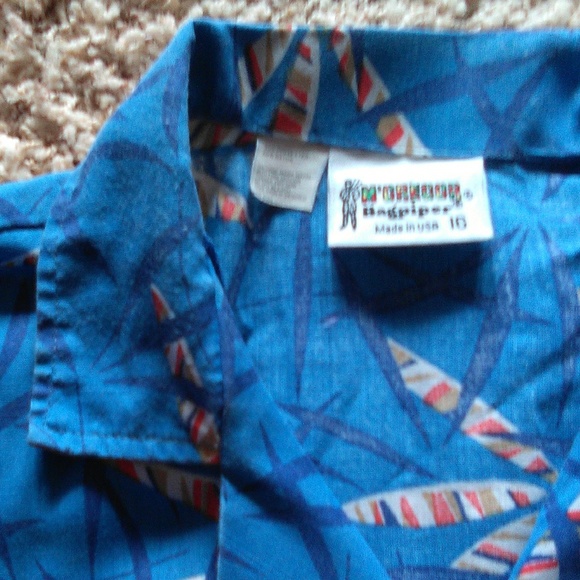 Hawaiian style top shirt sz 16 boy - Picture 2 of 2